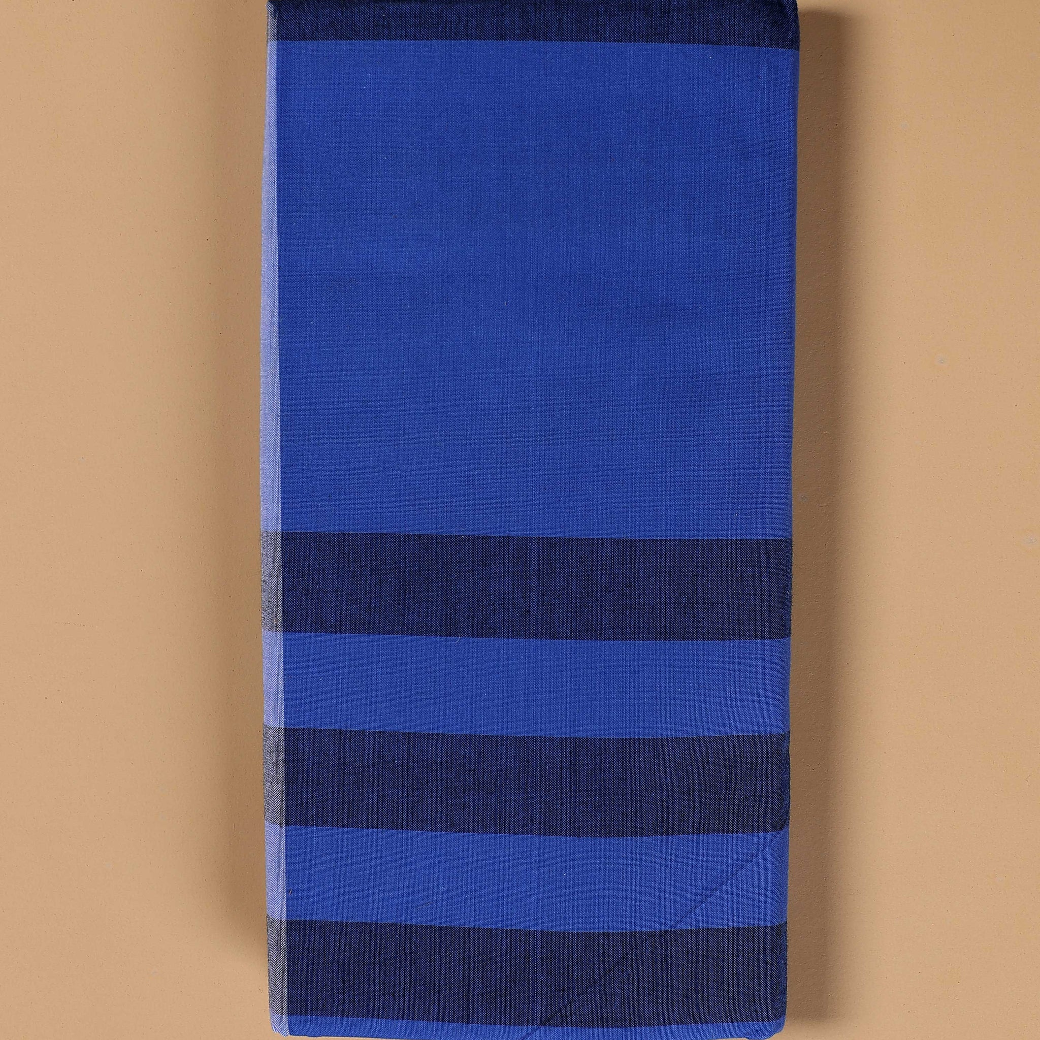 Kibs Brand Men's Premium Cotton Striped Lungi Stitched - Blue