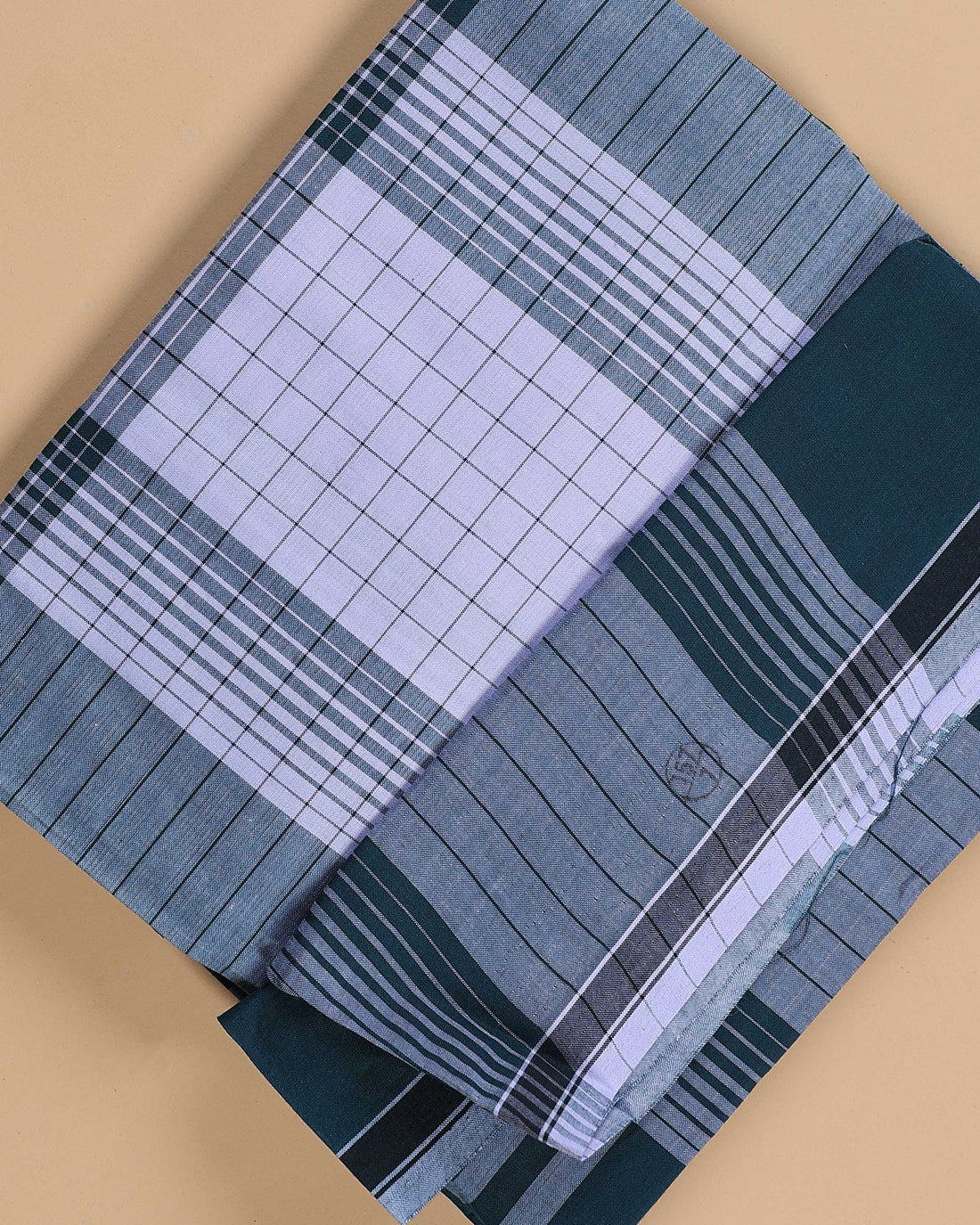 Sangu Brand Men's Premium Cotton Striped Lungi Stitched - Multi