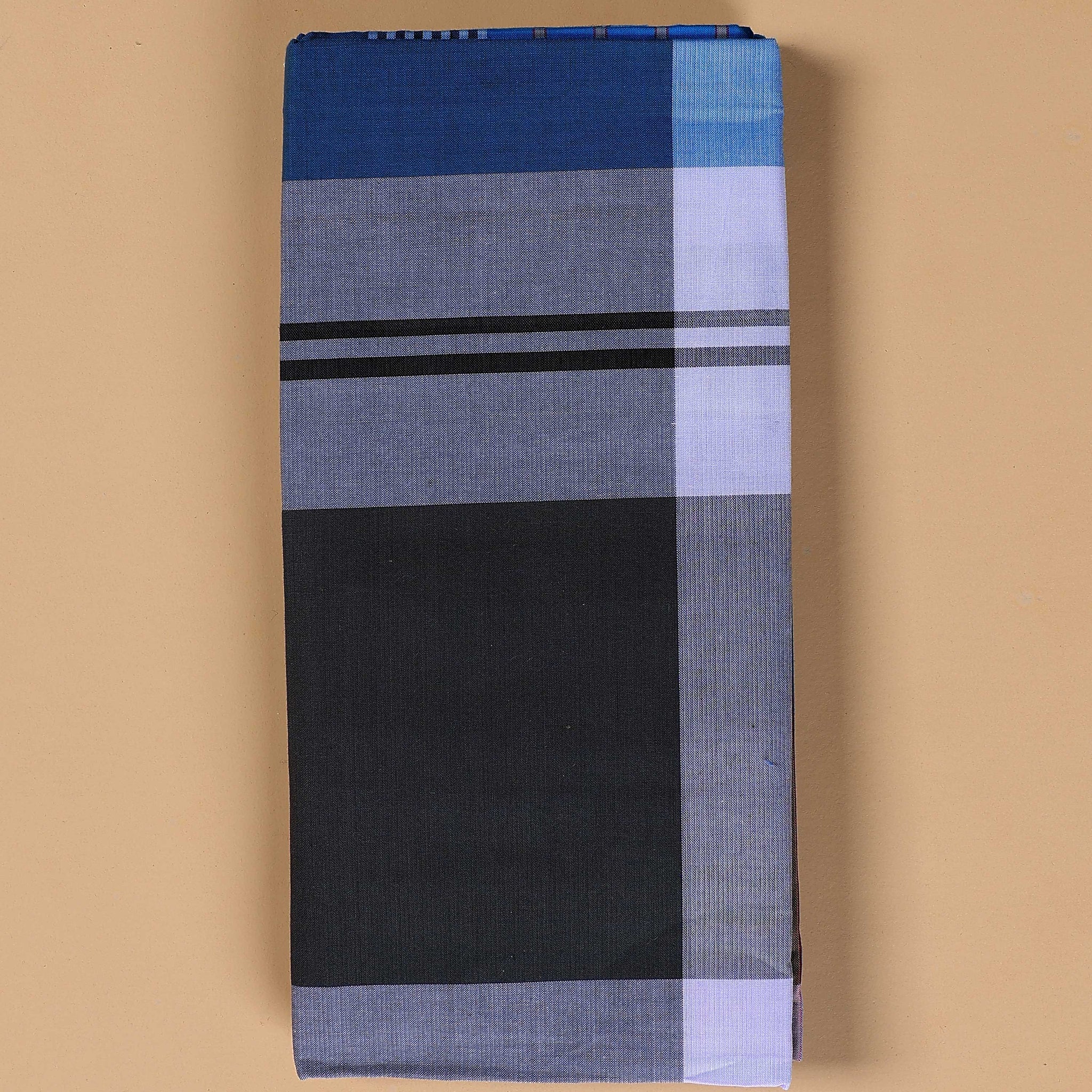 Nandu Brand Men's Premium Cotton Striped Lungi Stitched - Multi