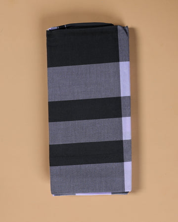 Nandu Brand Men's Premium Cotton Striped Lungi Stitched - Multi