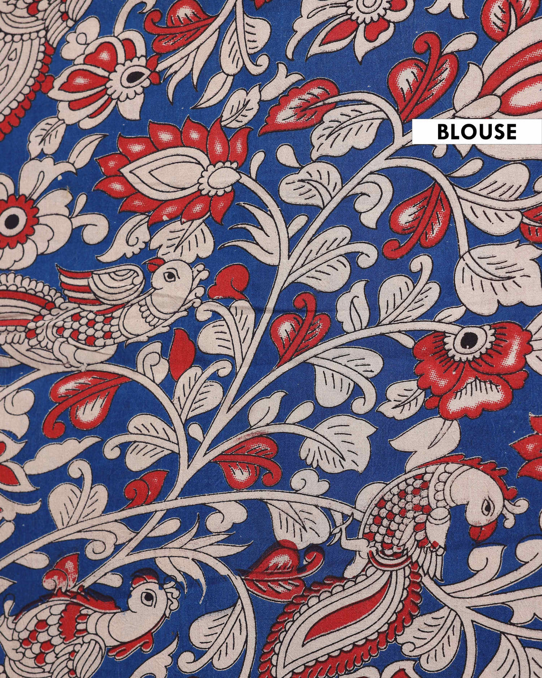 Traditional Kerala Kasavu Cotton Saree with Zari Border and Printed Blouse Piece - Off White