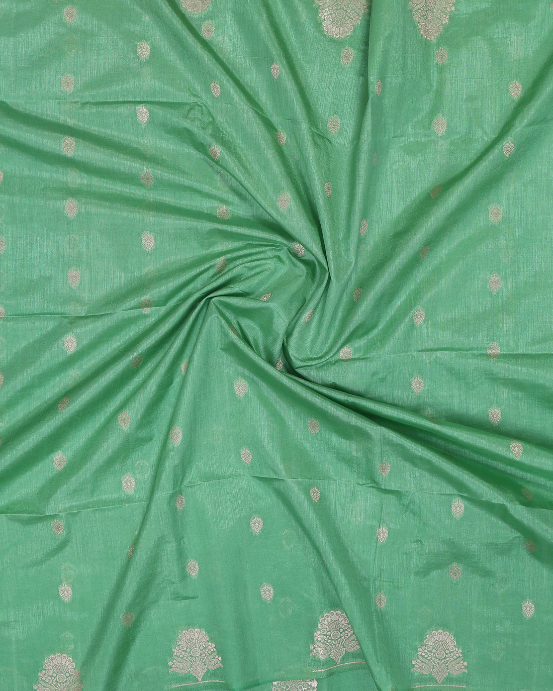 Heritage Weave Art Silk Saree with Traditional Motifs - Green