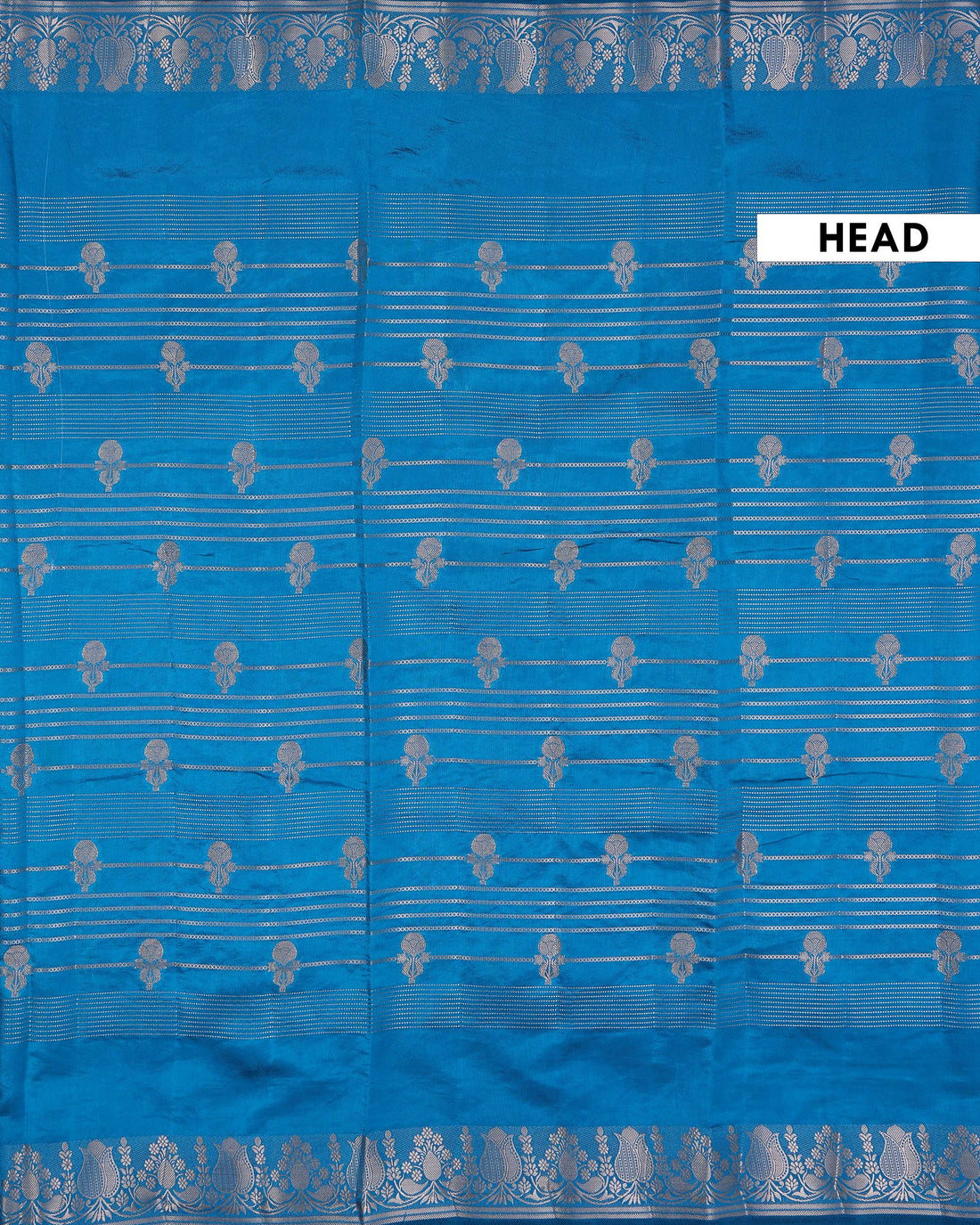 Prominent Border And Pallu Adorned With Intricate Zari Work Art Silk Saree -Blue