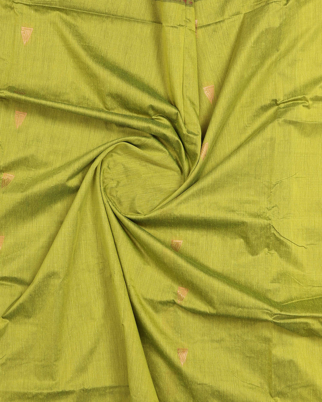 Green Kalyani Cotton Saree With Maroon Border