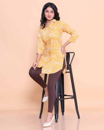 Brown Color Leggings M Size