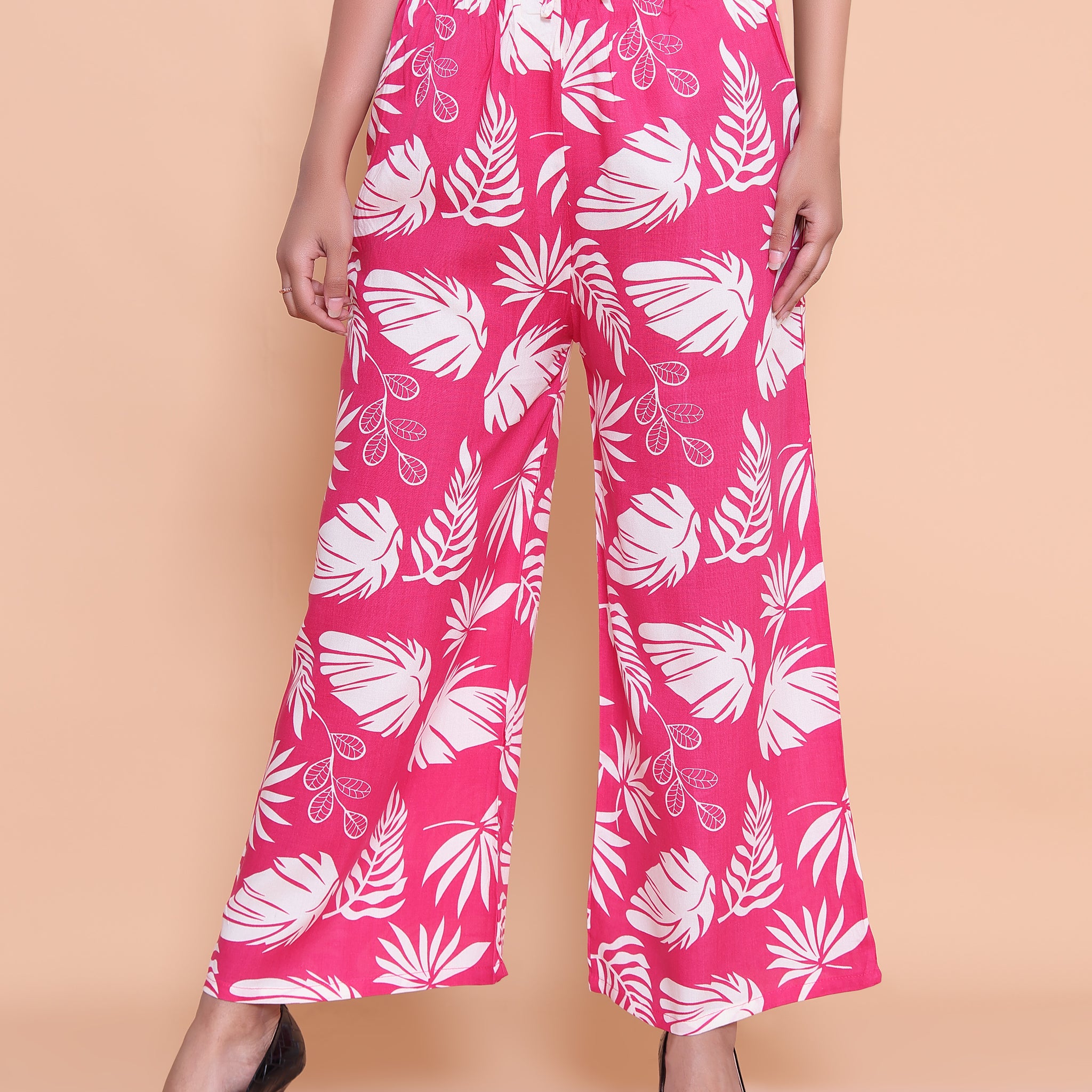 Pink Color Womens Palazzo