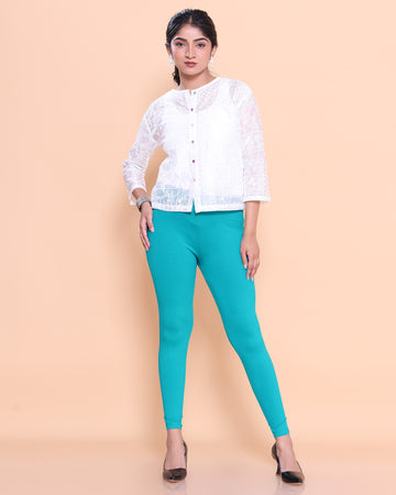Blue Color Leggings 3XL Size