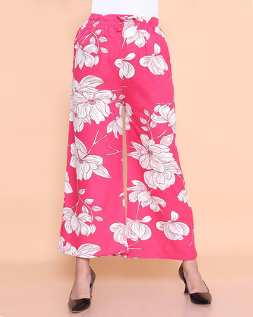 Pink Color Womens Palazzo
