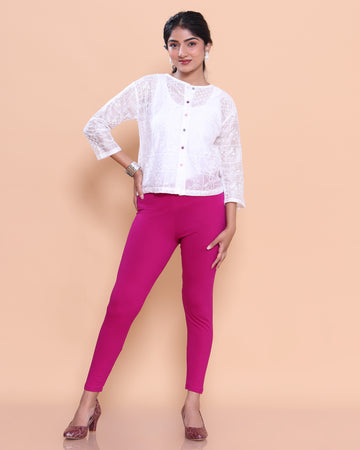 Magenta Color Leggings S Size