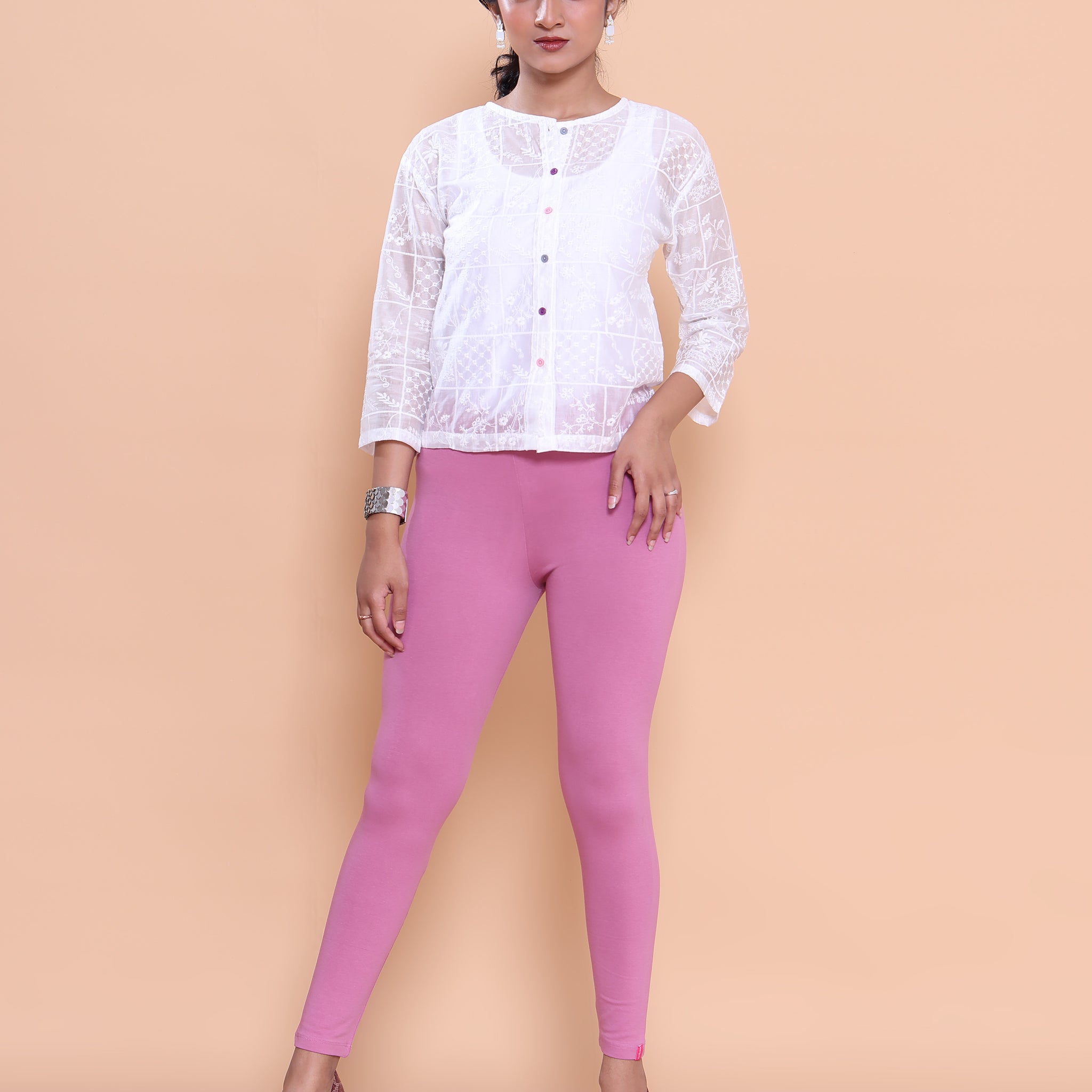 Pink Color Leggings S Size