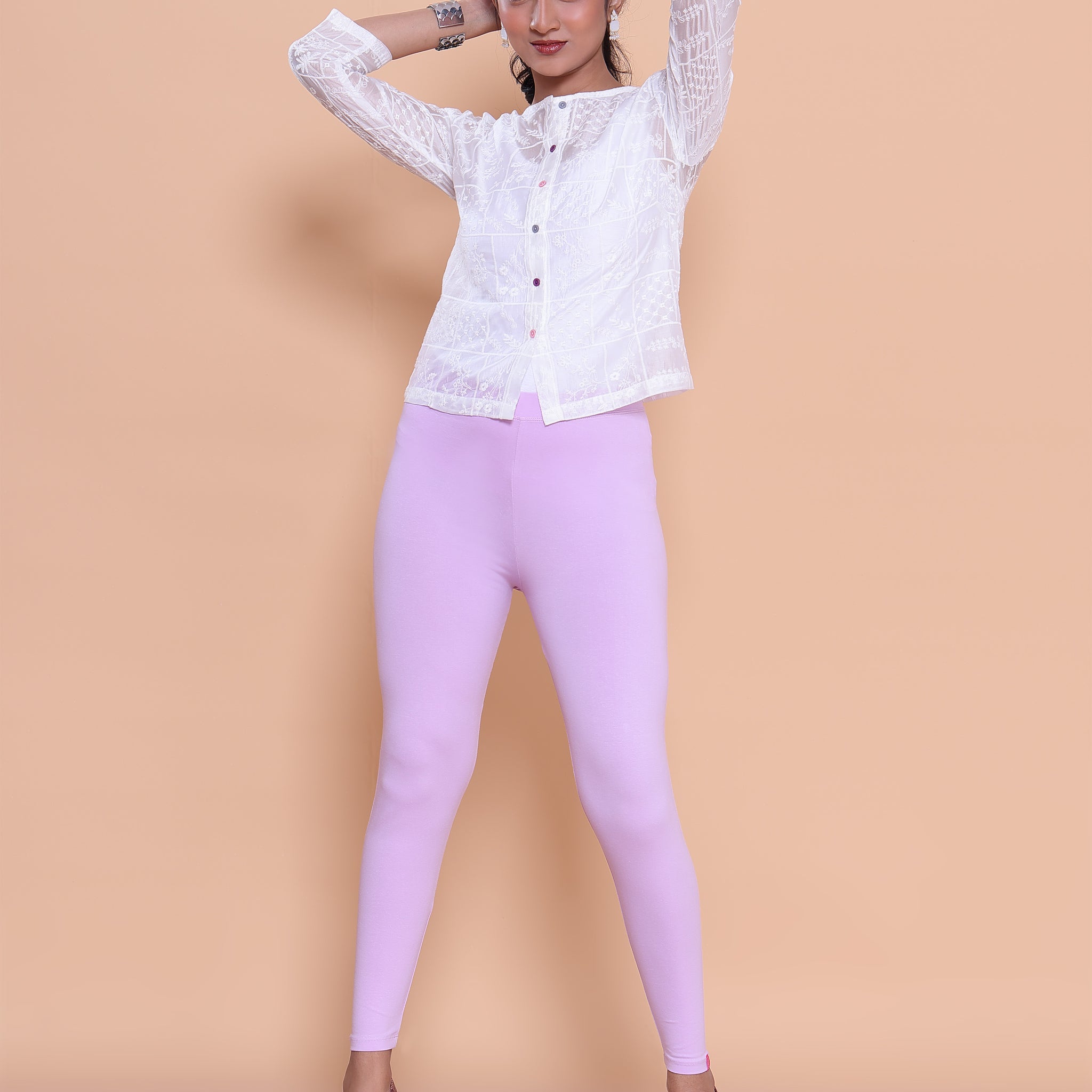 Lavender Color Leggings XL Size