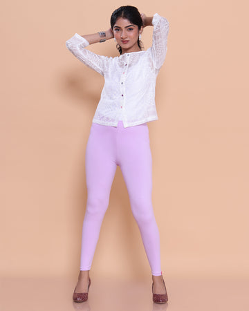 Lavender Color Leggings XL Size