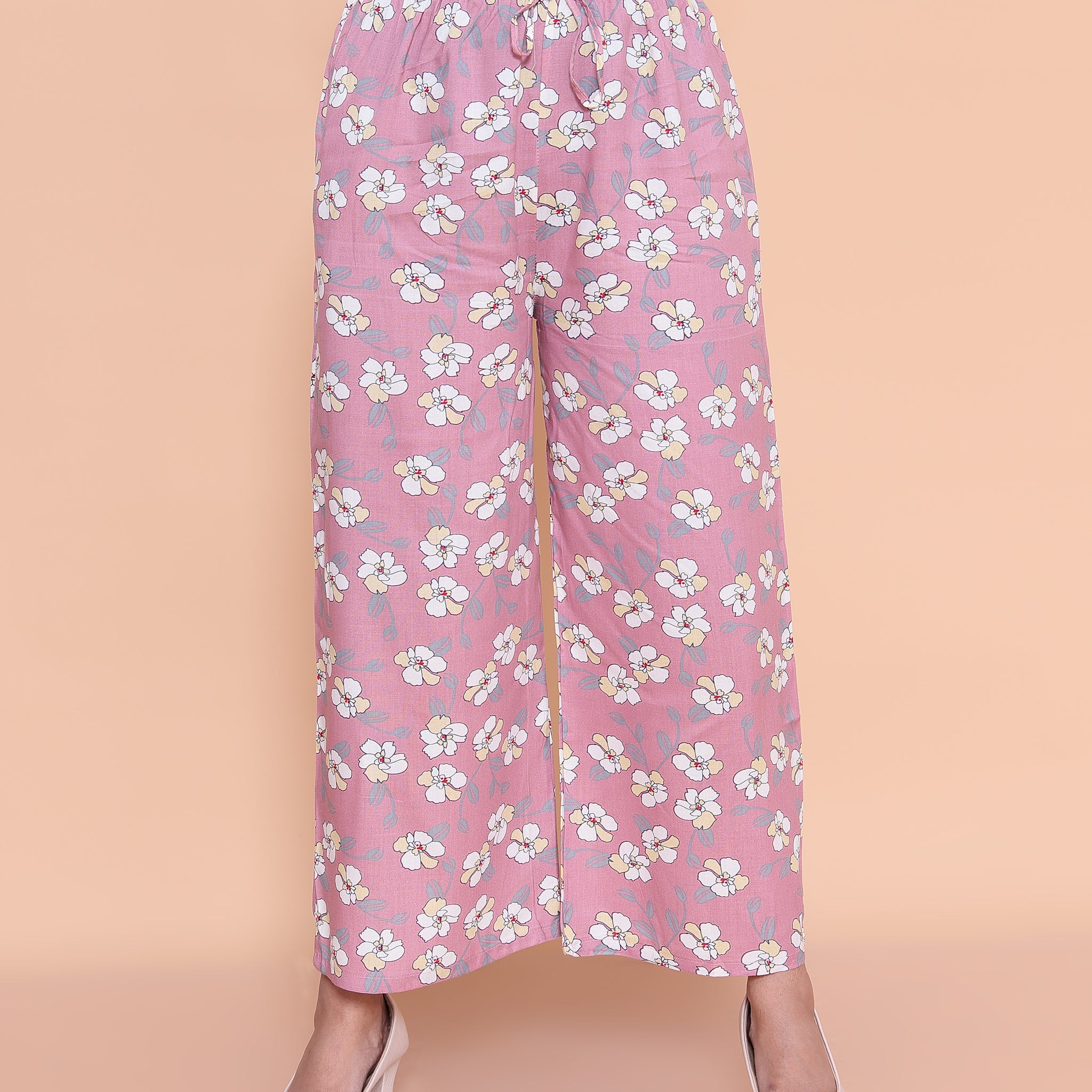 Pink Color Womens Palazzo