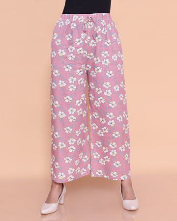 Pink Color Womens Palazzo