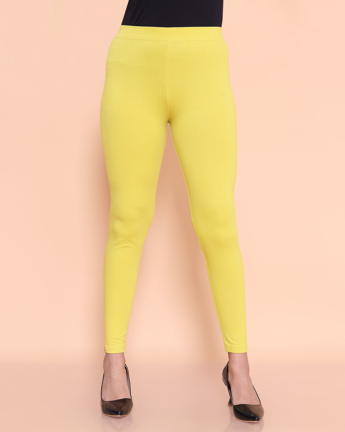 Lemon Yellow Color Leggings XXL Size