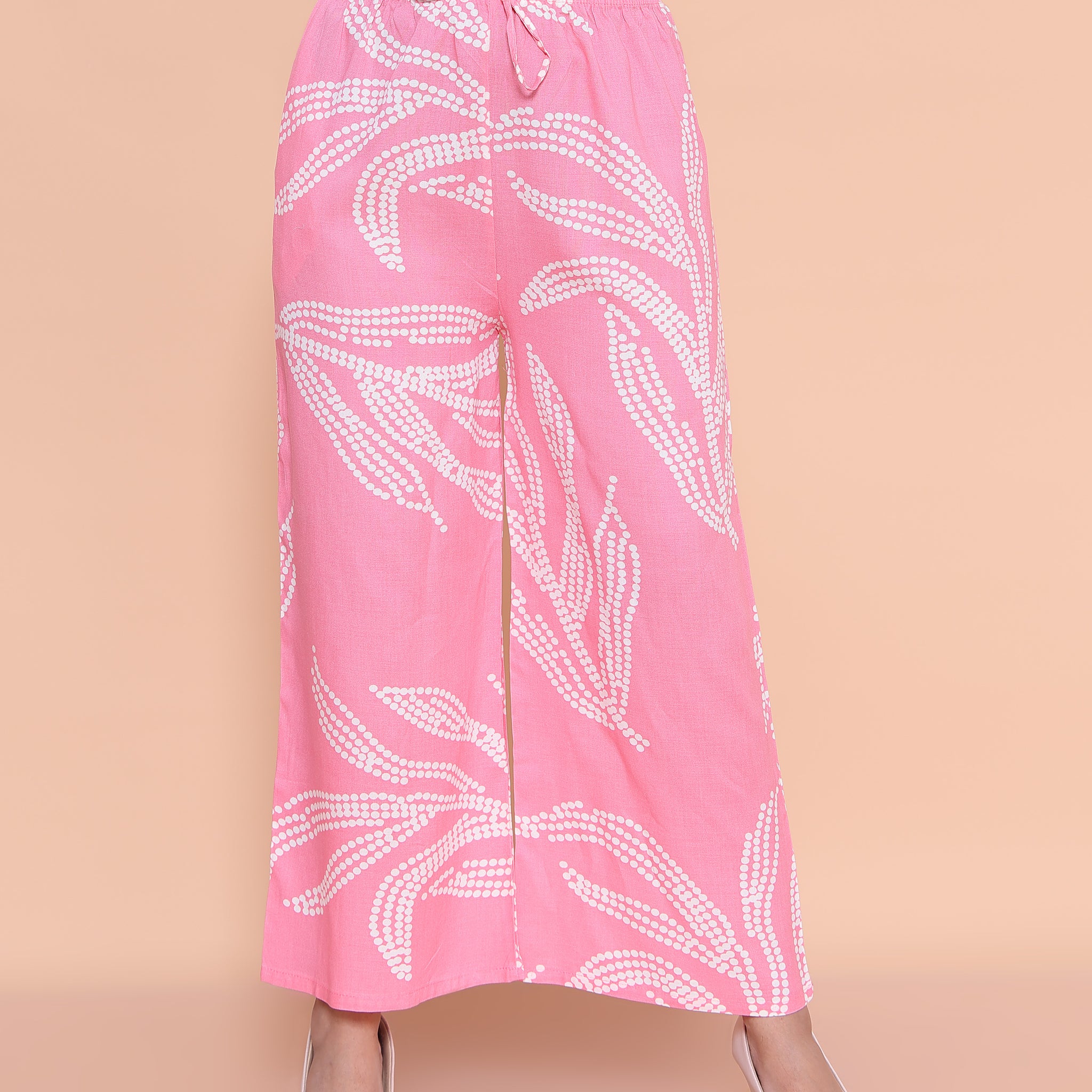 Light Pink Color Womens Palazzo