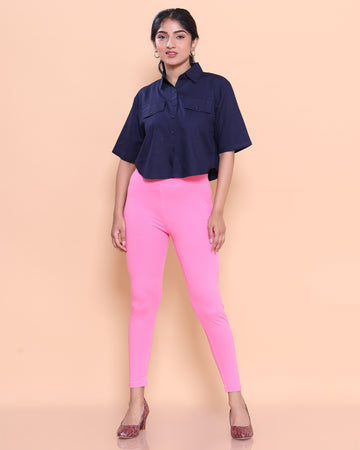 Pink Color Leggings M Size