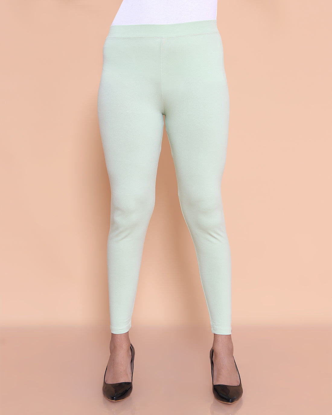 Pista Green Color Leggings XXL Size