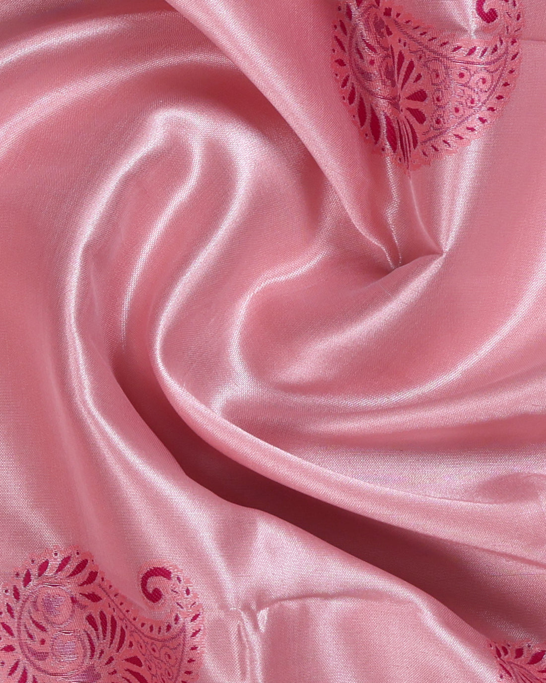 Pink Color Lichi Silk Saree