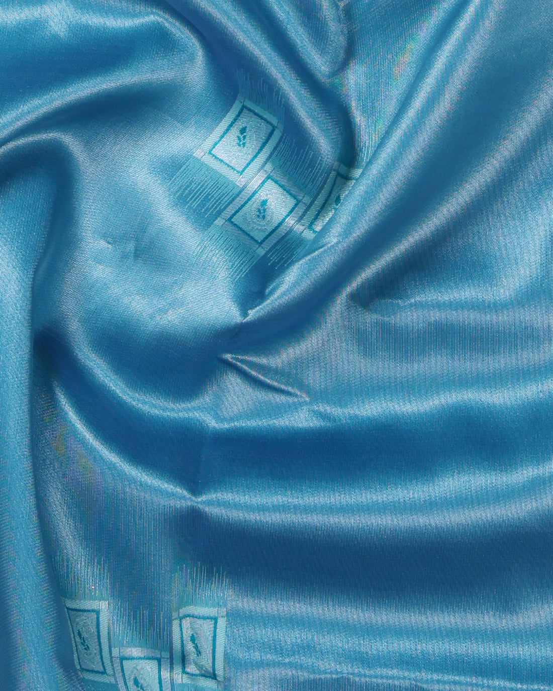 Light Blue Color Lichi Silk Saree