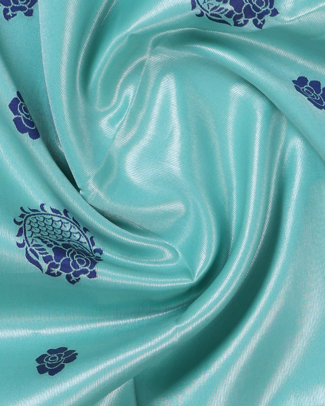 Light Blue Color Lichi Silk Saree