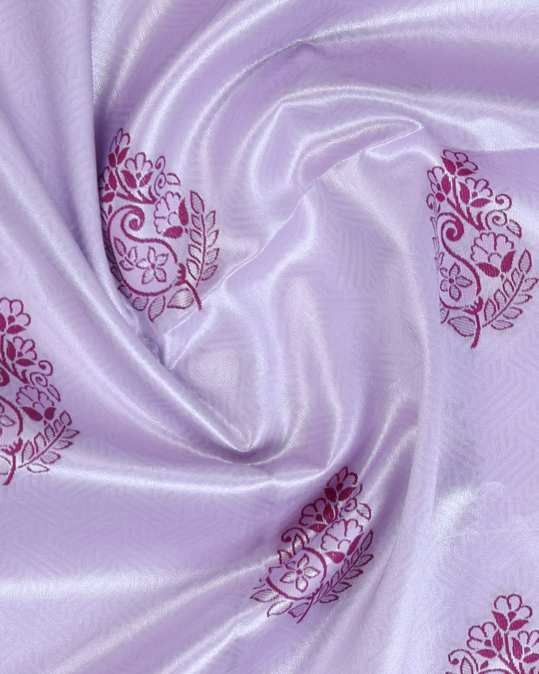 Lavender Color Lichi Silk Saree