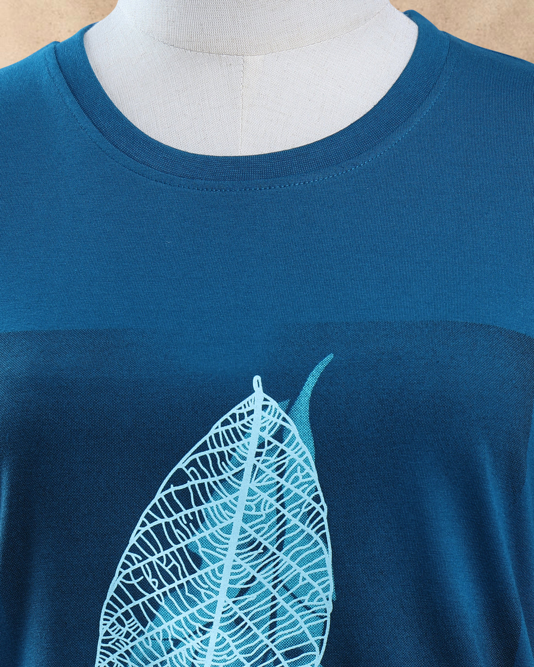 Women Teal Blue Color T-Shirt