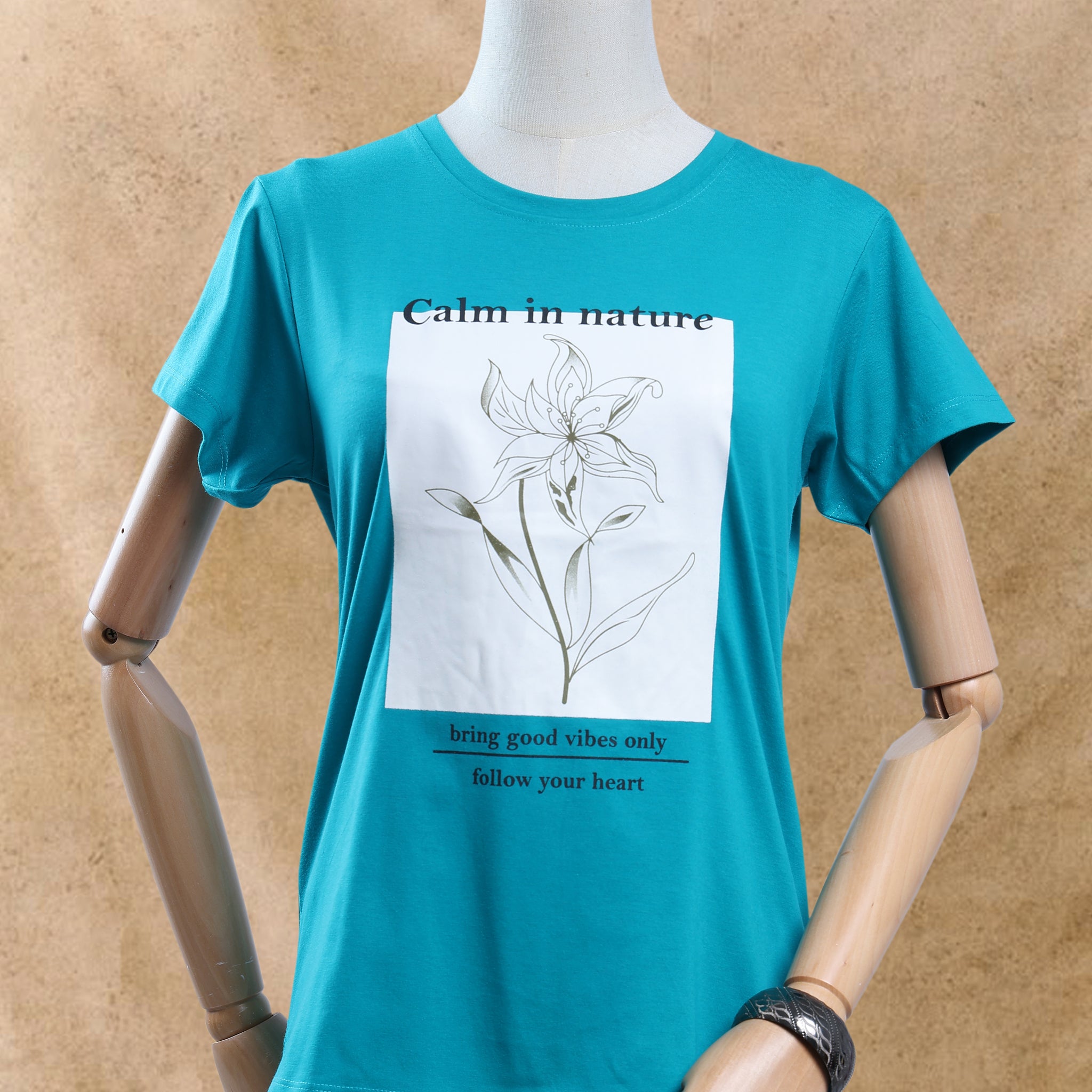 Women Blue Color T-Shirt