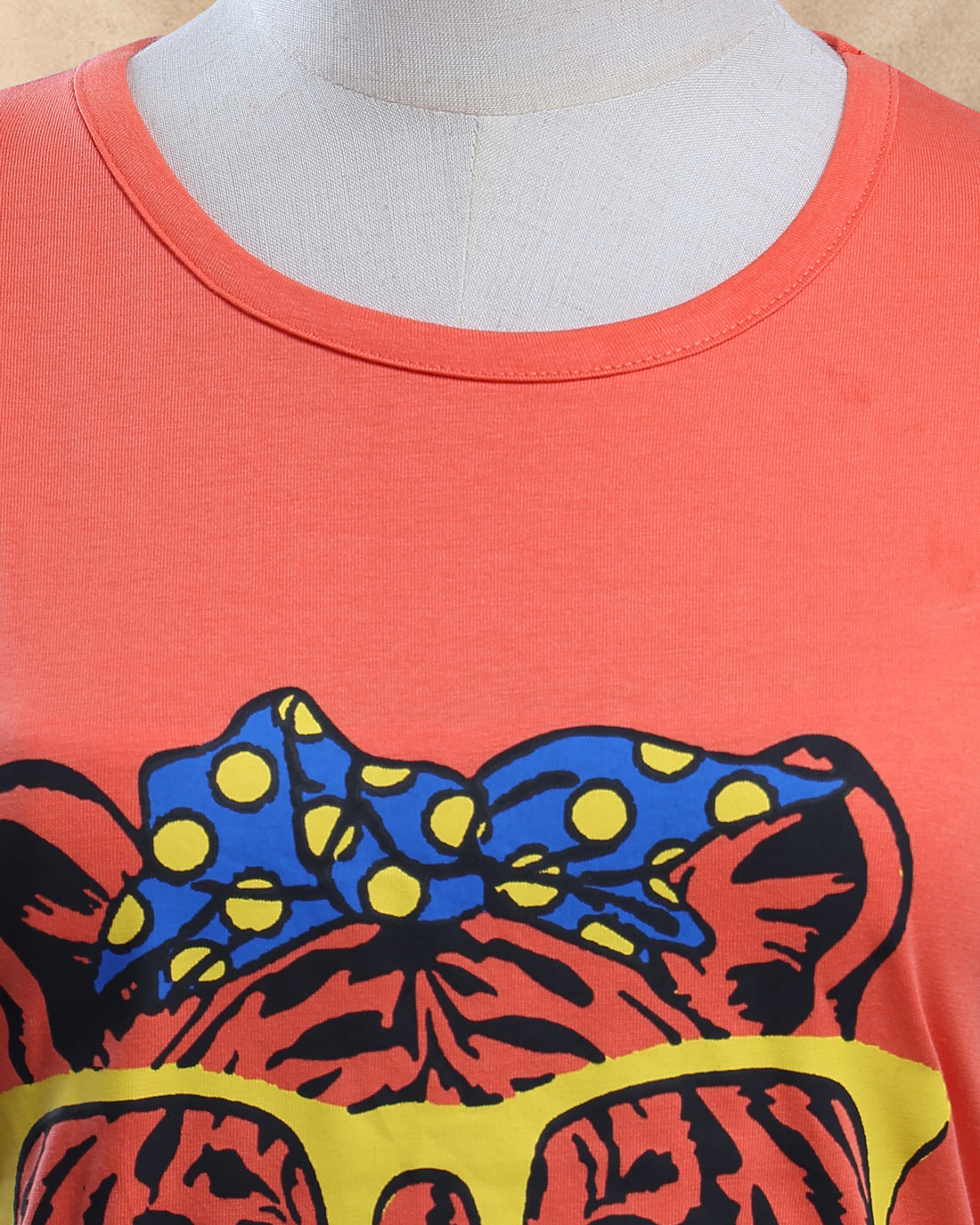 Women Dark Orange Color T-Shirt