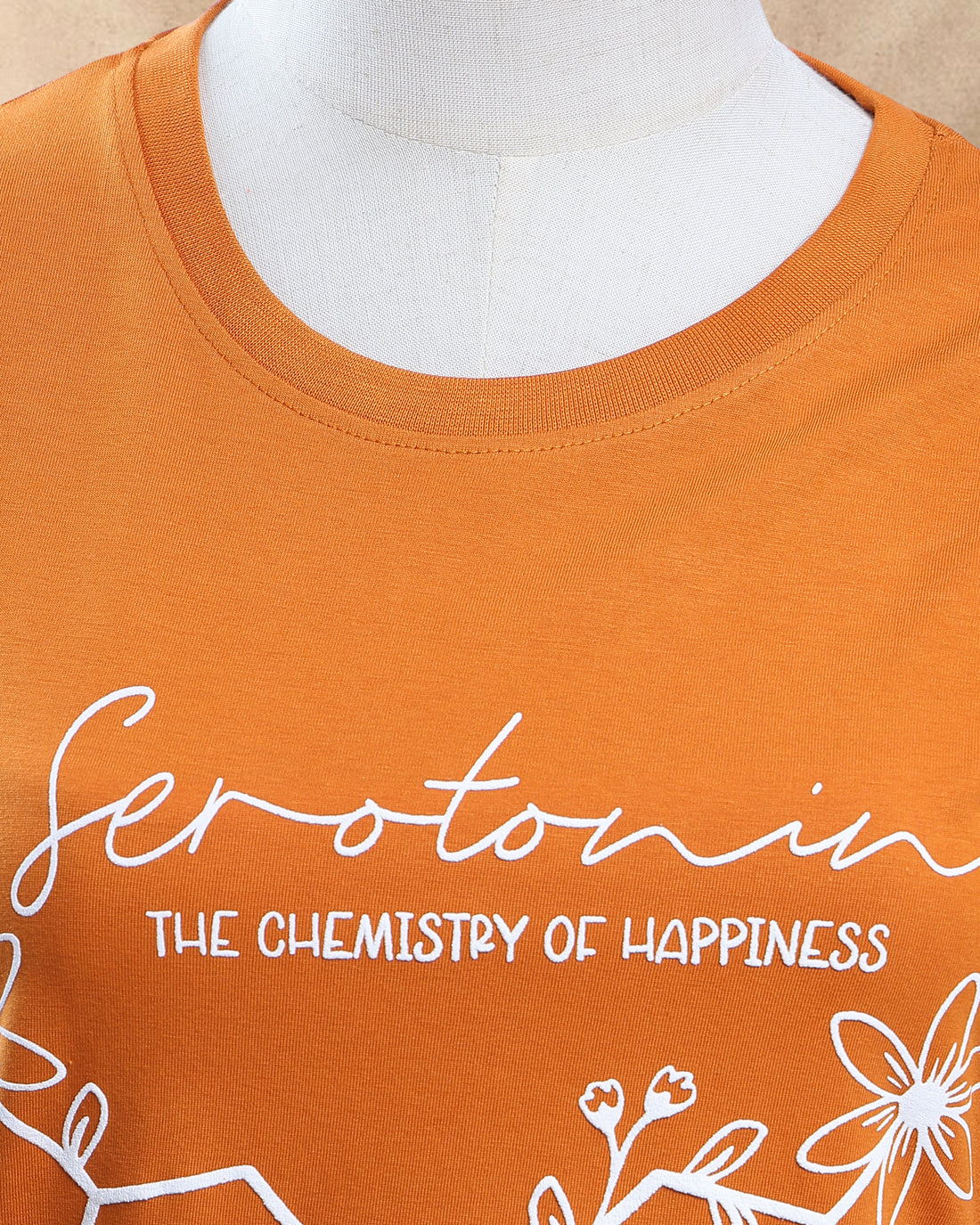 Women Orange Color T-Shirt