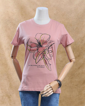 Women Onion Pink Color T-Shirt