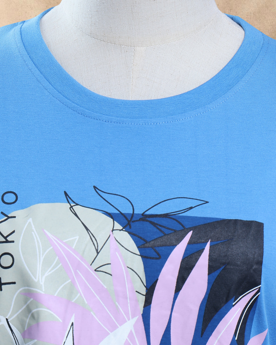 Women Blue Color T-Shirt