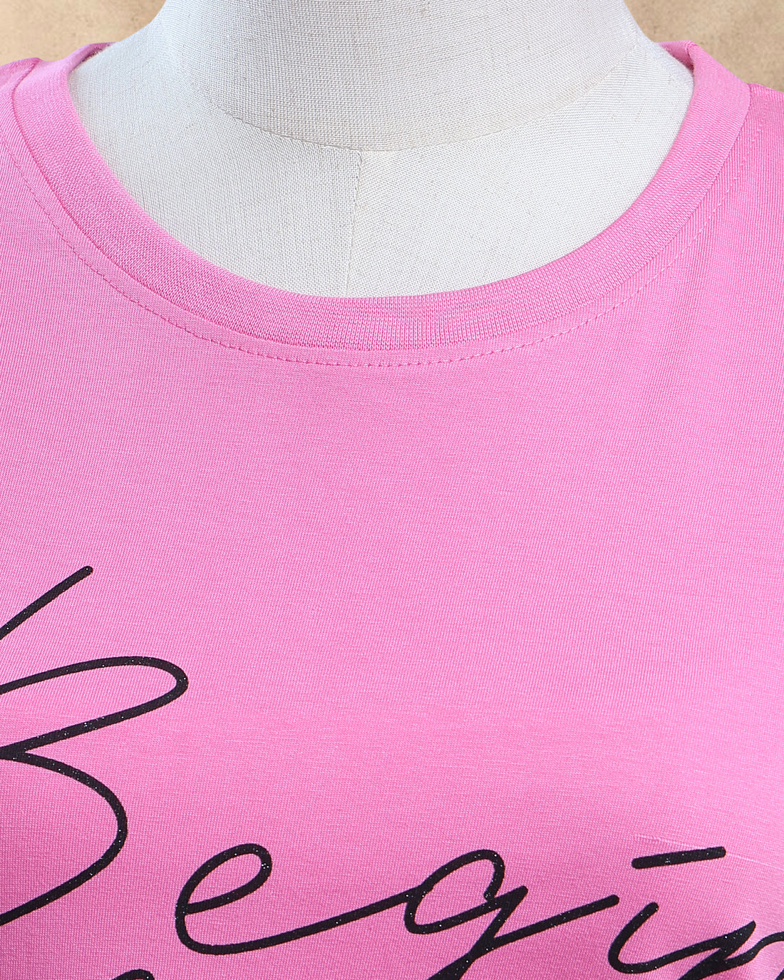 Women Rose Pink Color T-Shirt
