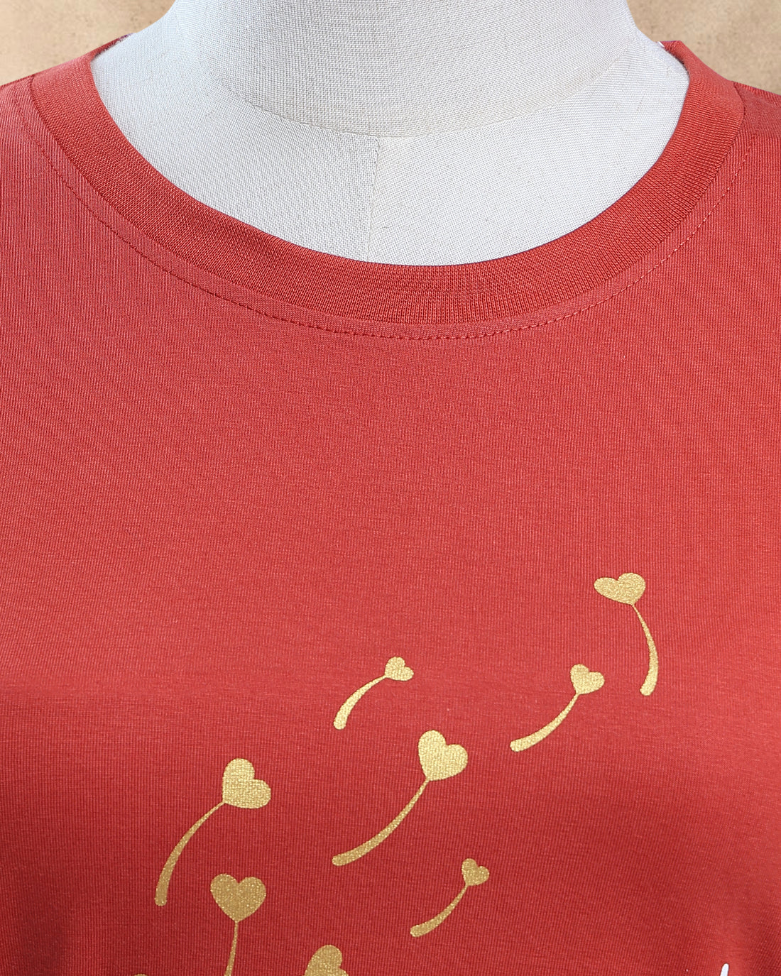 Women Red Color T-Shirt
