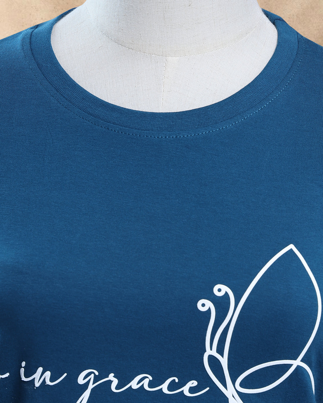 Women Blue Color T-Shirt