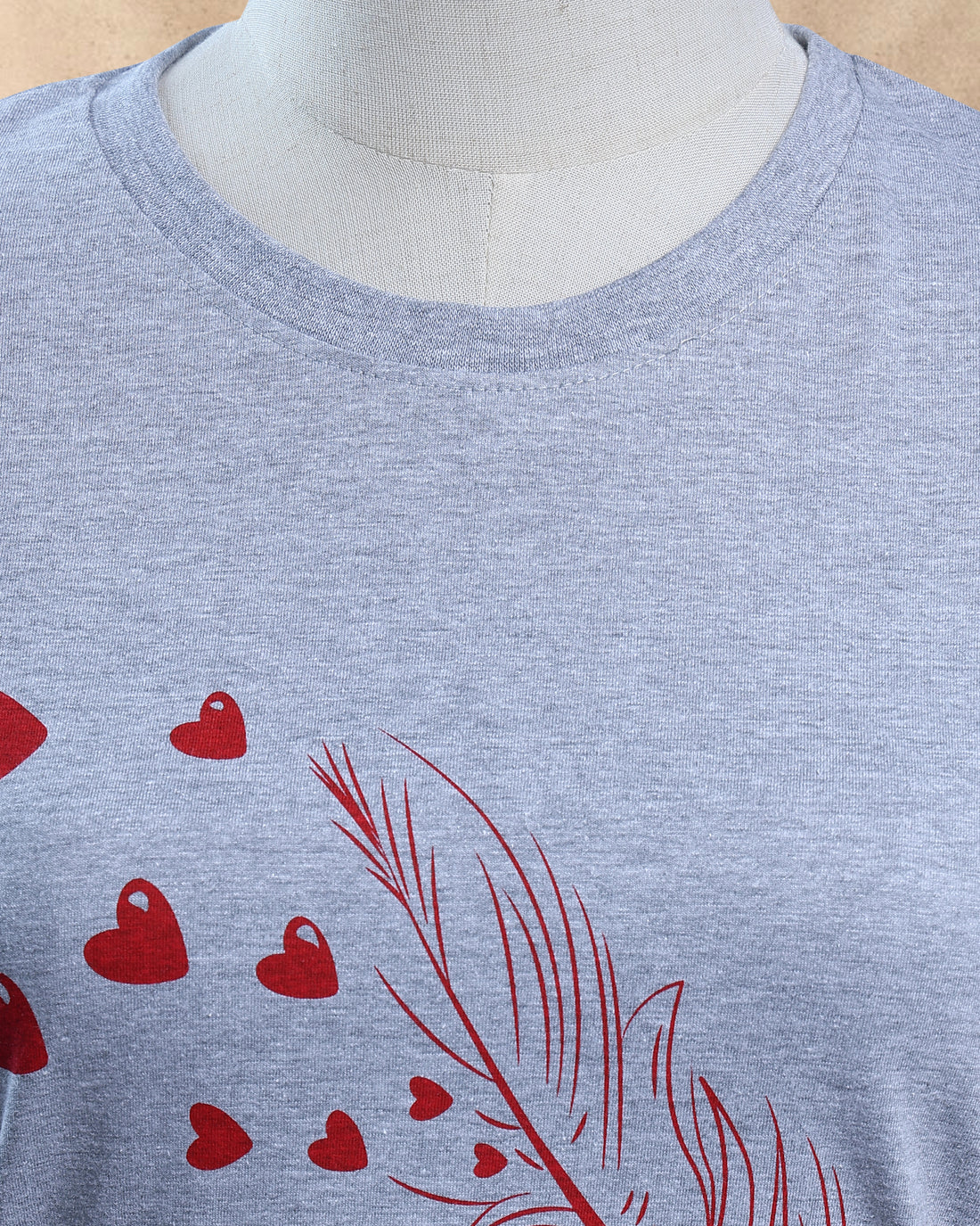 Women Grey Color T-Shirt