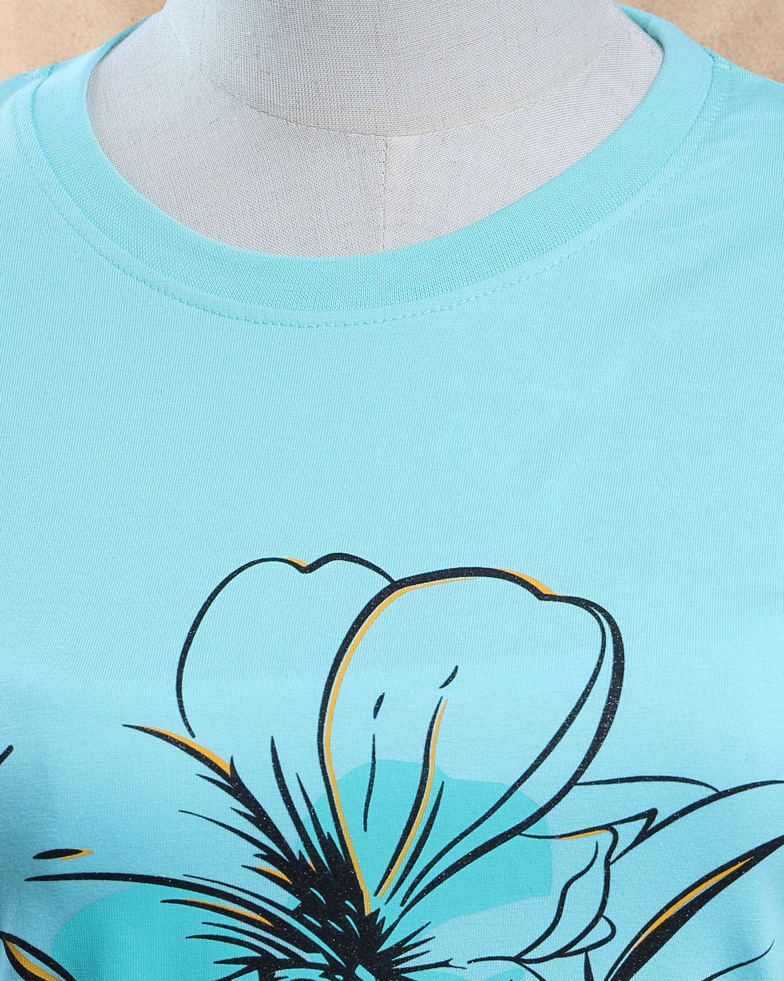 Women Sky Blue Color T-Shirt