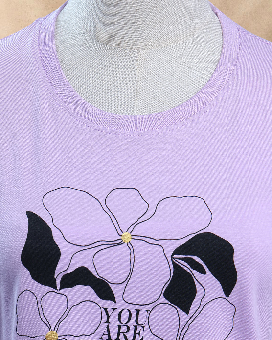 Women Lavender Color T-Shirt