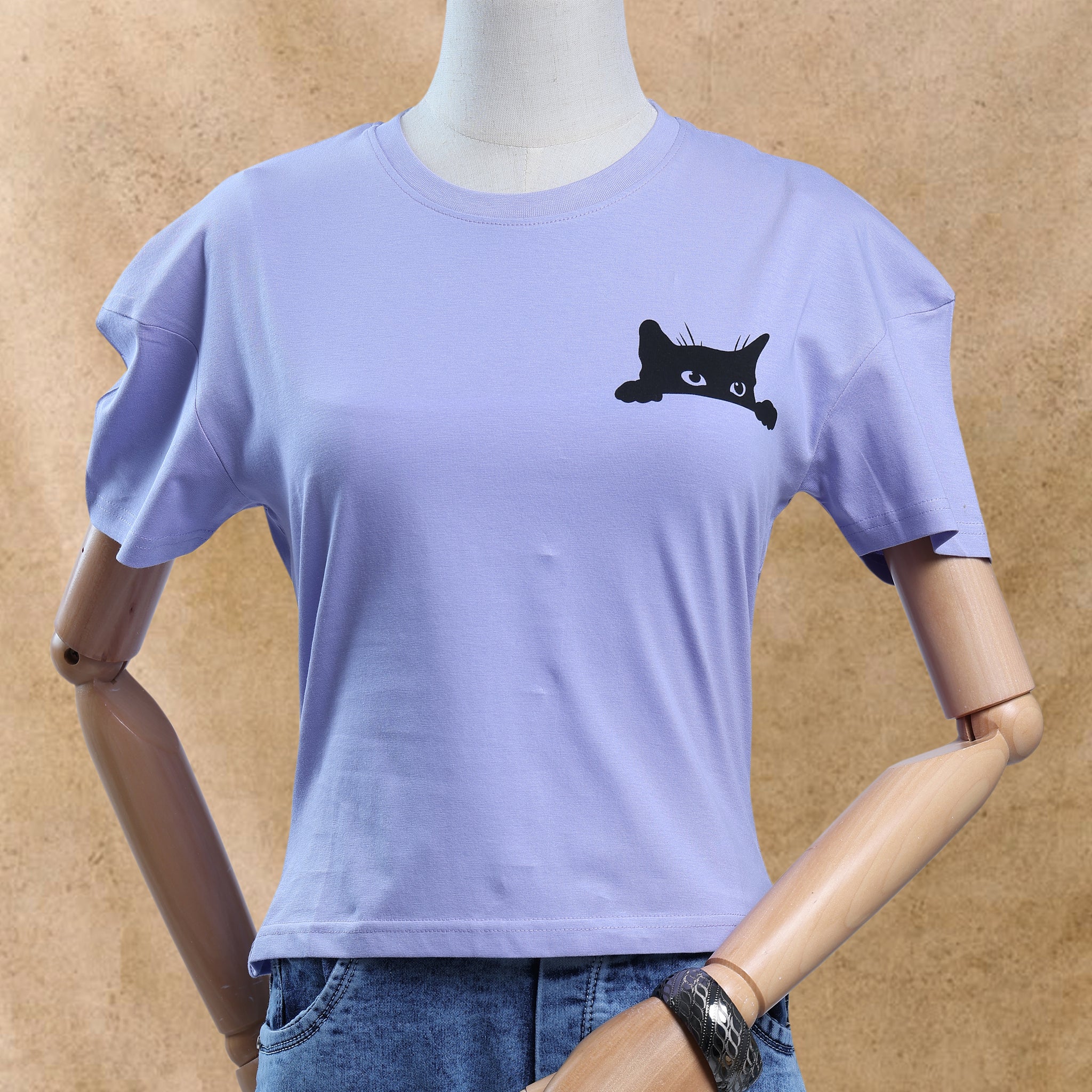 Women Lavender Color T-Shirt