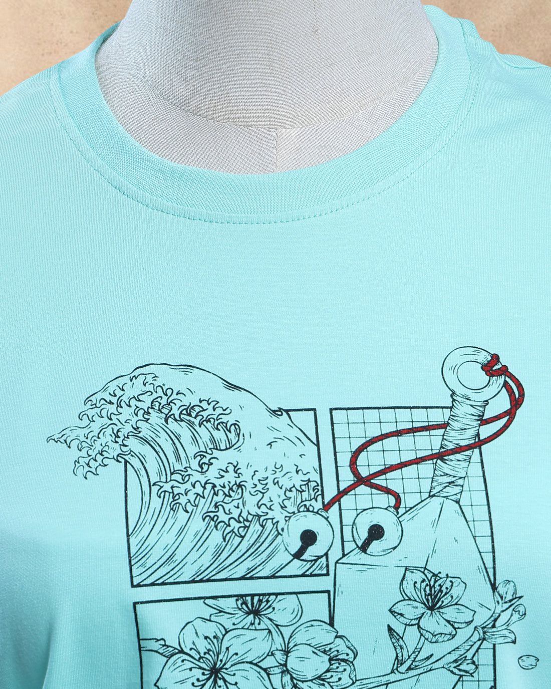 Women Sky Blue Color T-Shirt