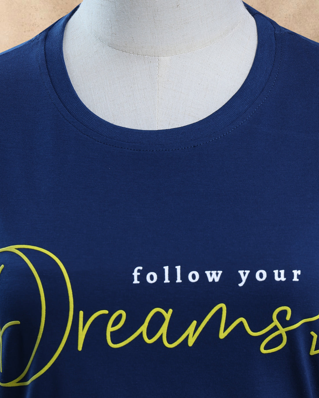 Women Navy Blue Color T-Shirt