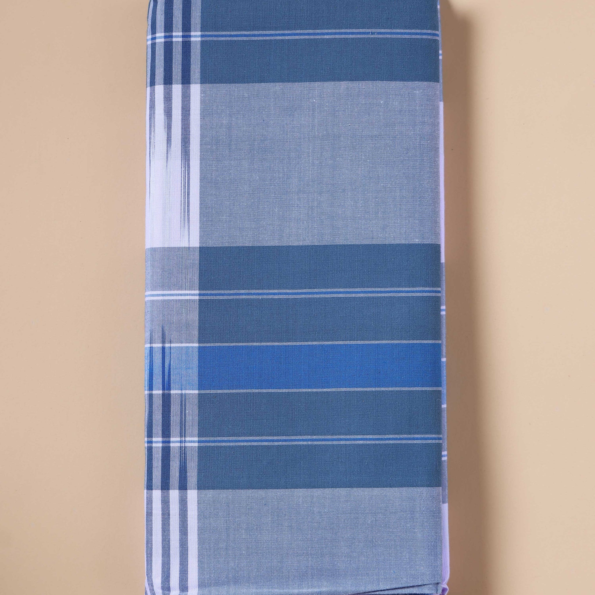 Sangu Brand Men's Premium Cotton Striped Lungi Stitched - Multi