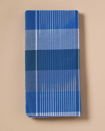 Sangu Brand Men's Premium Cotton Striped Lungi Stitched - Multi