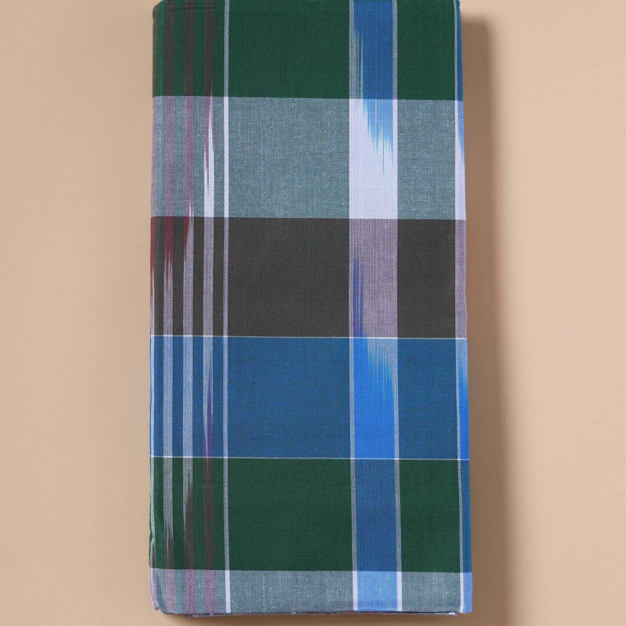 Sangu Brand Men's Premium Cotton Checked Lungi Stitched - Multi