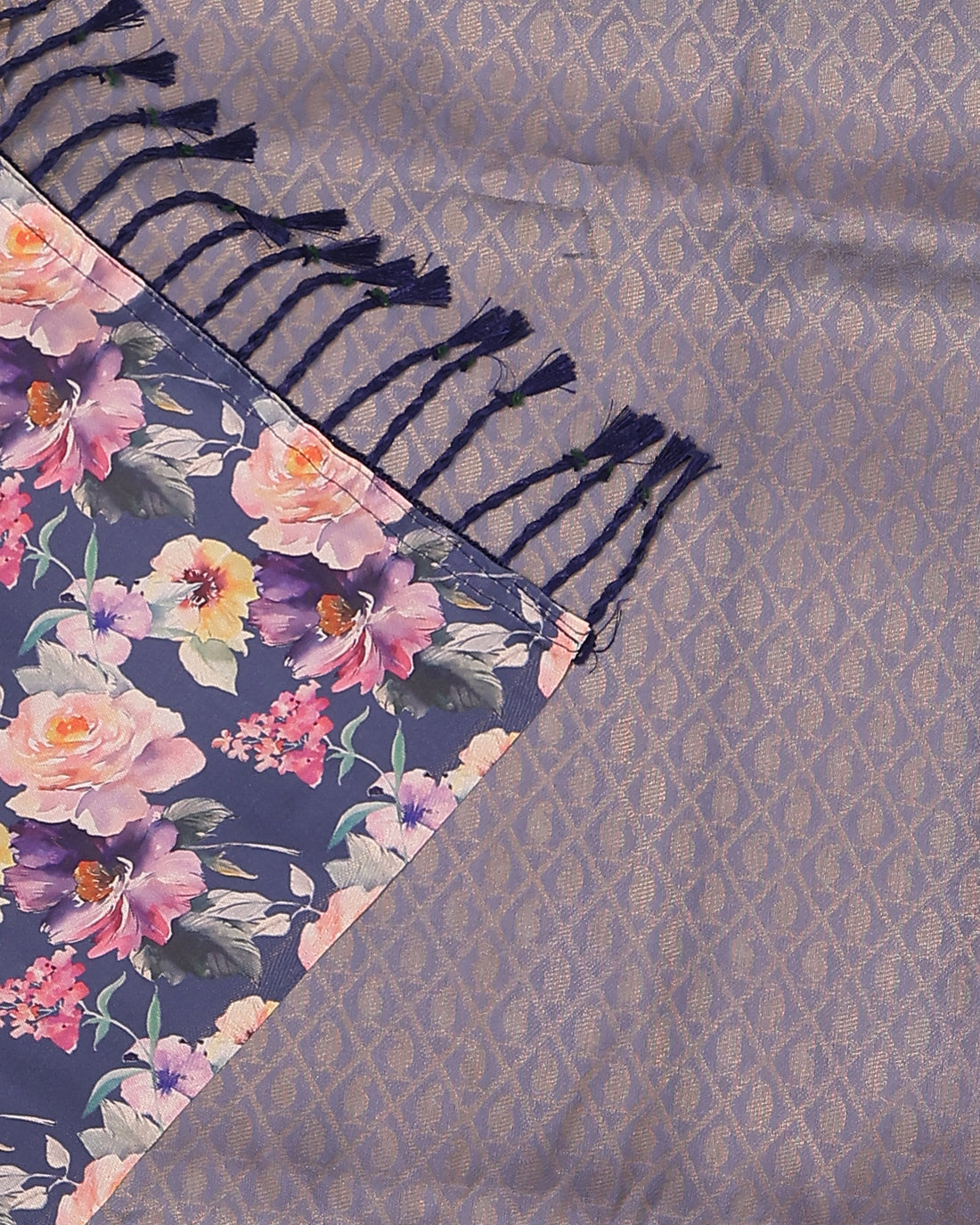 Lavender Color Soft Silk Saree
