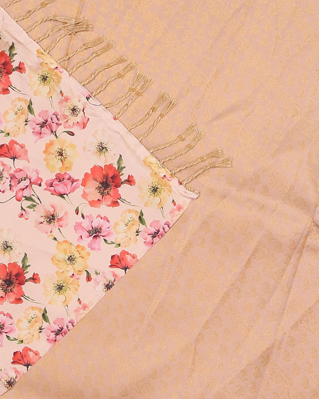 Peach Color Soft Silk Saree