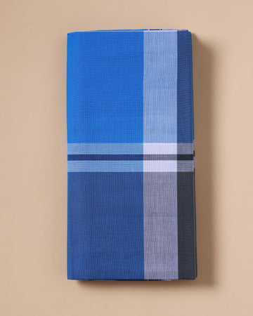 Nandu Brand Men's Premium Cotton Striped Lungi Stitched - Multi
