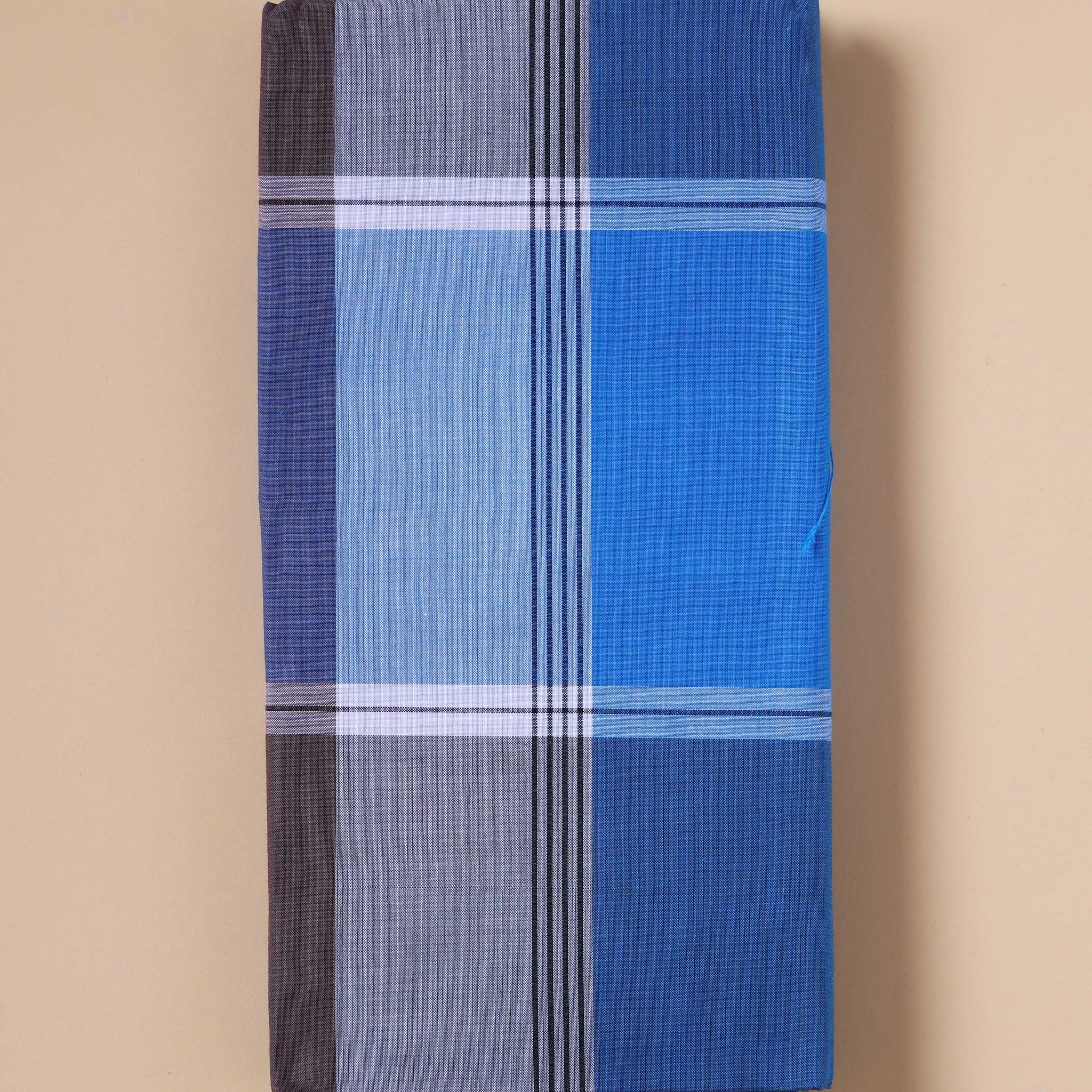 Nandu Brand Men's Premium Cotton Checked Lungi Stitched - Multi