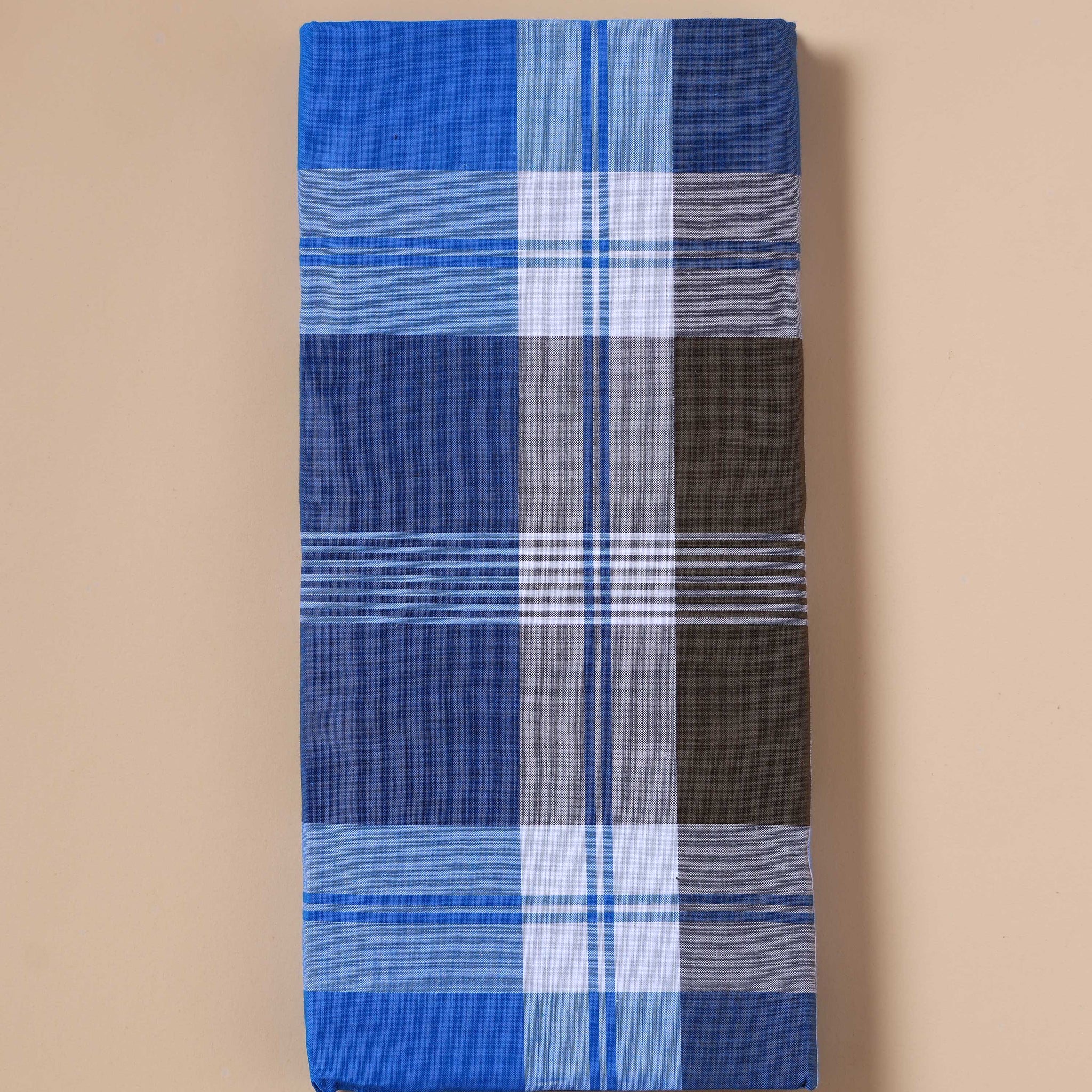 999 Brand Men's Premium Cotton Checked Lungi Stitched - Multi