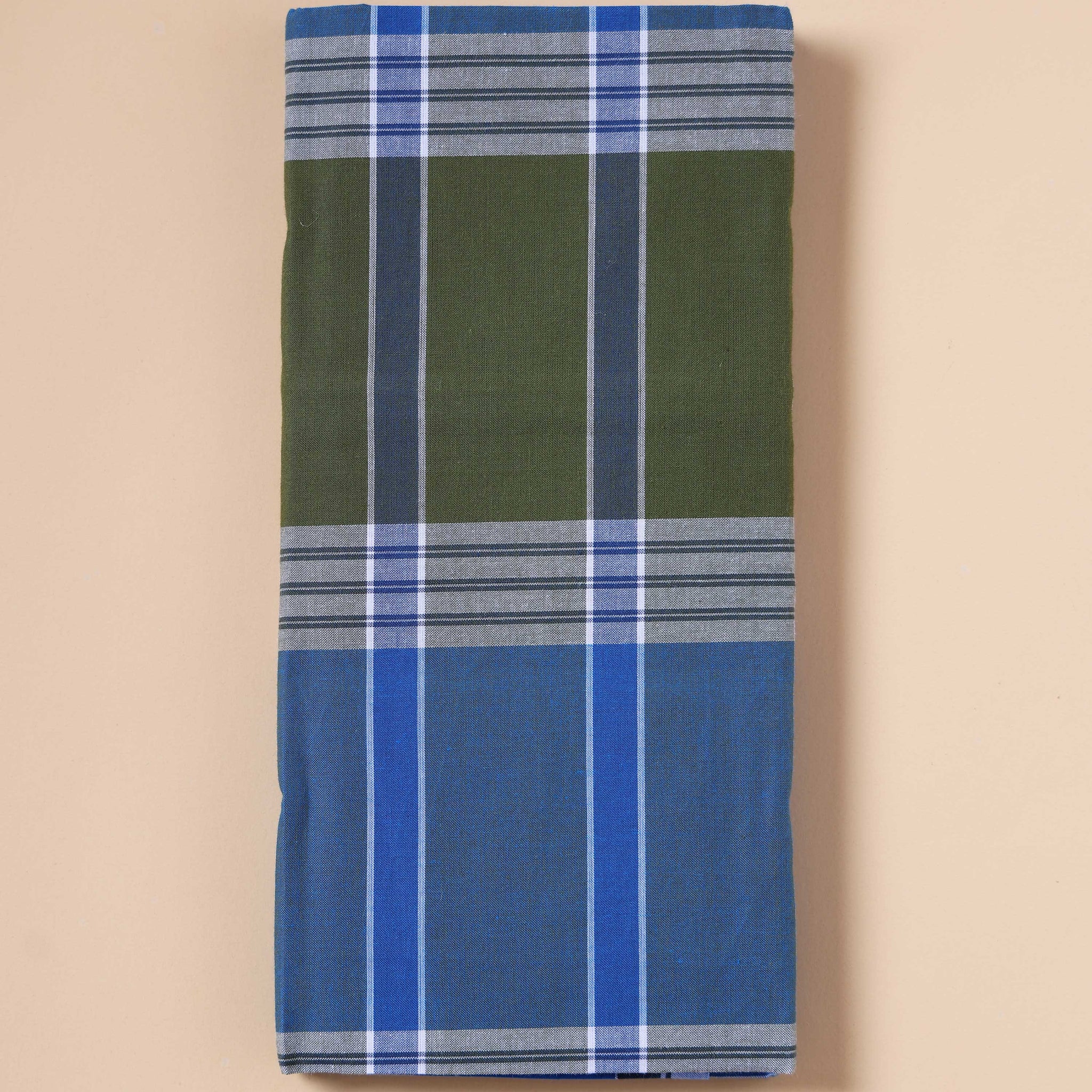 999 Brand Men's Premium Cotton Checked Lungi Stitched - Multi